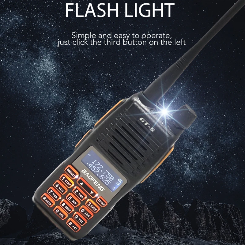 2021 BAOFENG GT-5 12W Power New Portable 2 Way Radio Dual PTT Walkie Talkie UV82 Update Hunting Transceiver Dual-Band Intercom | Мобильные