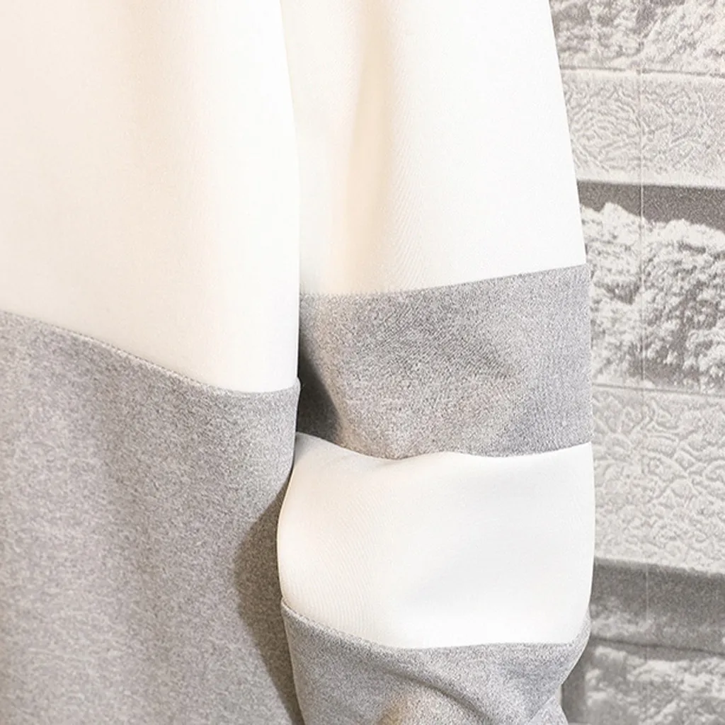 Мужской пуловер с длинными рукавами в стиле пэчворк мужские толстовки круглым