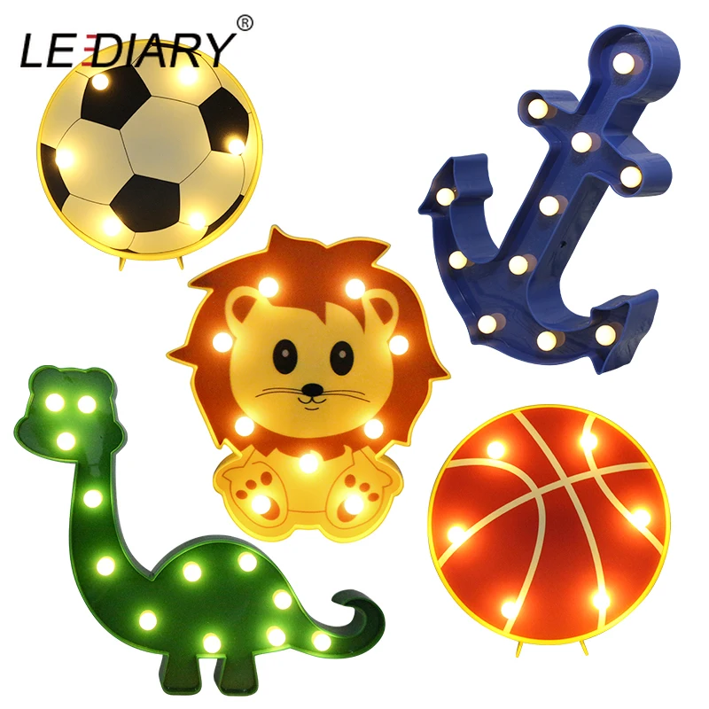 Светодиодный IARY Прохладный якорь Форма ночной Светильник темно-синий Пират