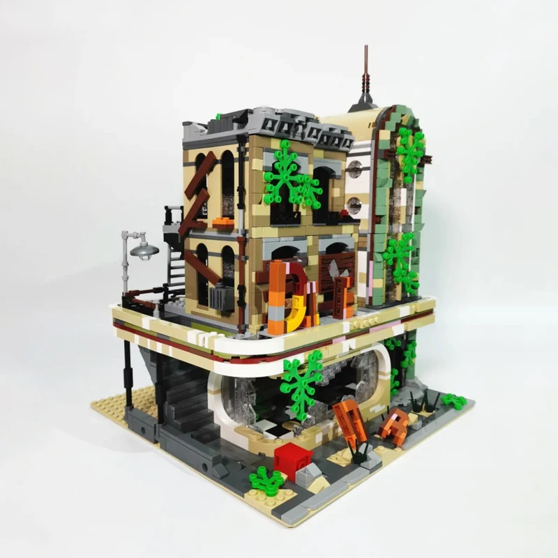 

K125 K126 K127 Creator City Street Apocalypse Downtown Diner Restaurant MOC-40173 Building Blocks Bricks 2392PCS Gift for Toys