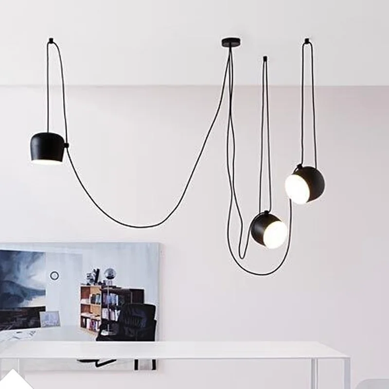 1/2/3/4/головки малый барабан светодиодный подвесной светильник ресторана