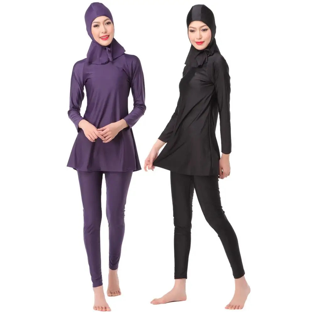 

3 PCS Muslim Swimwear Burkini Modest Bathing Suit Islamic Swimsuit for Women