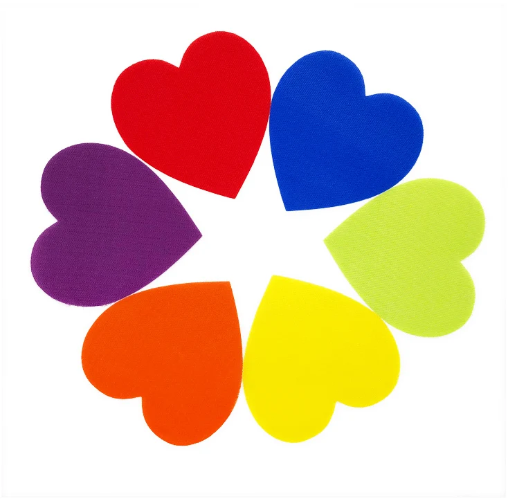 5 пар наклеек на ковер Обучающие реквизиты цветные нейлоновые наклейки липучку