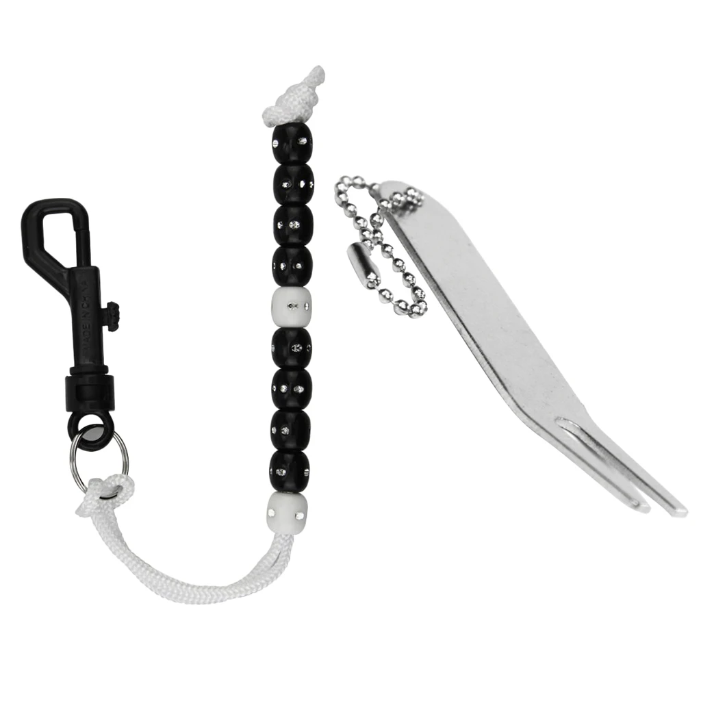 Портативные клюшки для гольфа счетчика хода 32 см &amp Divot инструмент ремонта