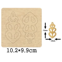 leaf strip hair clip handwork cutting wooden mold hollow hairpin wood dies for diy headdress leather cloth paper crafts 2020 new