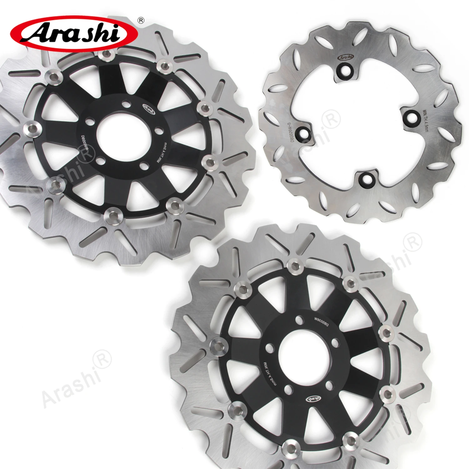 Комплект передних и задних тормозных дисков для KAWASAKI Z750 2004 2006 Z 750 2005 04 05 06 Z750S