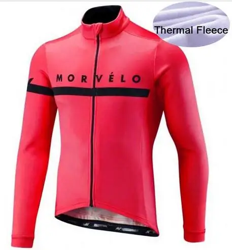 02 Morvelo Велоспорт Джерси с длинными рукавами зимние теплые, флисовые, вепродуваемые и защита от дождя комбинированная велоодежда велосипедная куртка - Цвет: 02