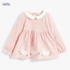 Футболка для маленьких девочек с длинным рукавом и изображением овцы