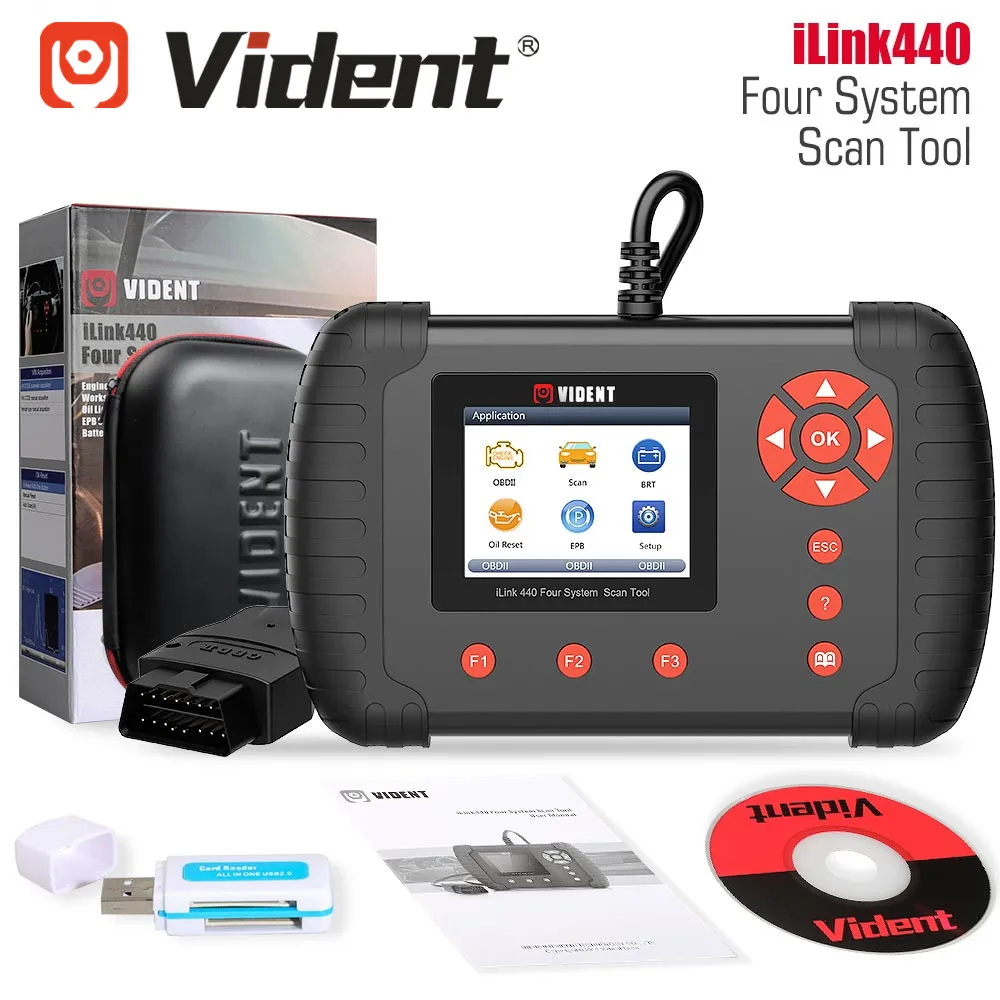 Диагностическая система VIDENT iLink440 инструмент для диагностики двигателя AT ABS SRS