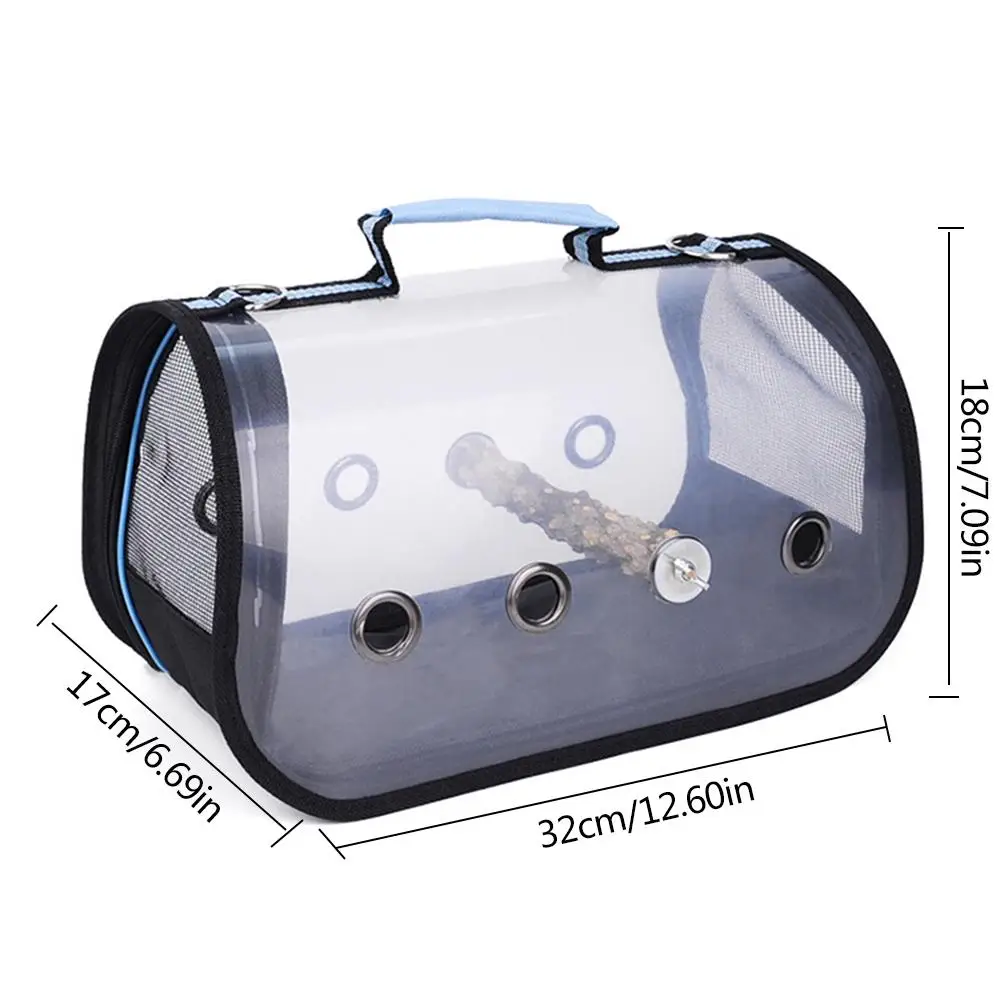 Прозрачная сумка для переноски домашних питомцев клетка попугаев дышащая на