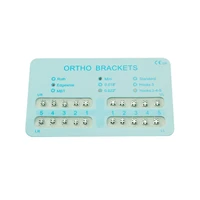 20pcspack dental orthodontic brackets ministandard roth bracket 022018 slot hook 3345 dental orthodontic materials