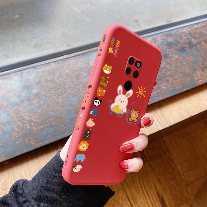 

Чехол для Huawei Mate 9 Mate 10 Pro Mate10 Lite Mate 20 Pro Mate 20X Mate20 Lite с задней крышкой с мультяшными животными силиконовый чехол