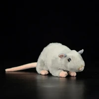extra soft real life mini gray white rats mouse plush toy lifelike mice stuffed animals toys birthday christmas gifts