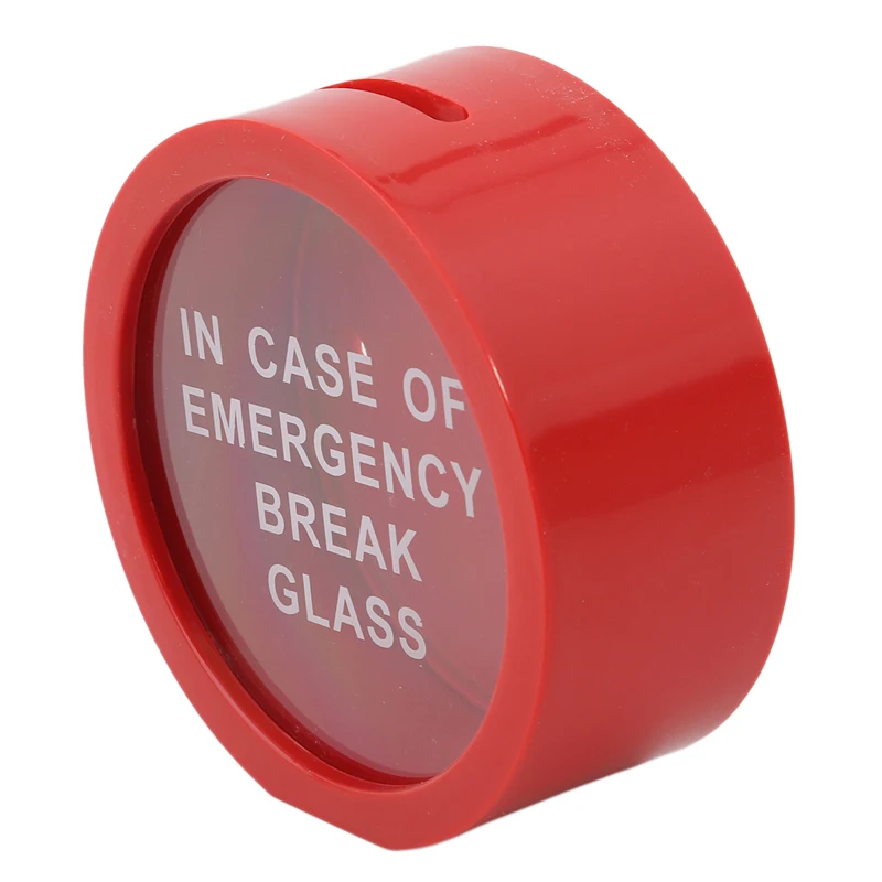 

Coin Piggy Bank Novelty Glass Red Money Box Creative Emergency Coin Bank Storage Cans Children Gift Home Decoration 2020 New