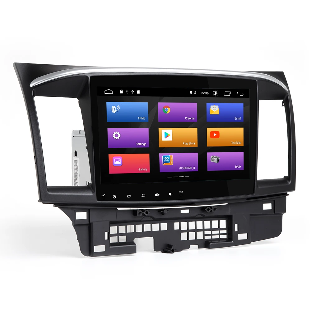 Автомагнитола для Mitsubishi Lancer 2007-2012 2 Din Android 10 4 ГБ 64 дюймов Wi-Fi RDS DSP видео аудио