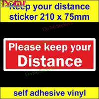 re 1 please keep your distance bumper sticker truck lorry van bus sign car decal laptop trunk wall vinyl car sticker die cut