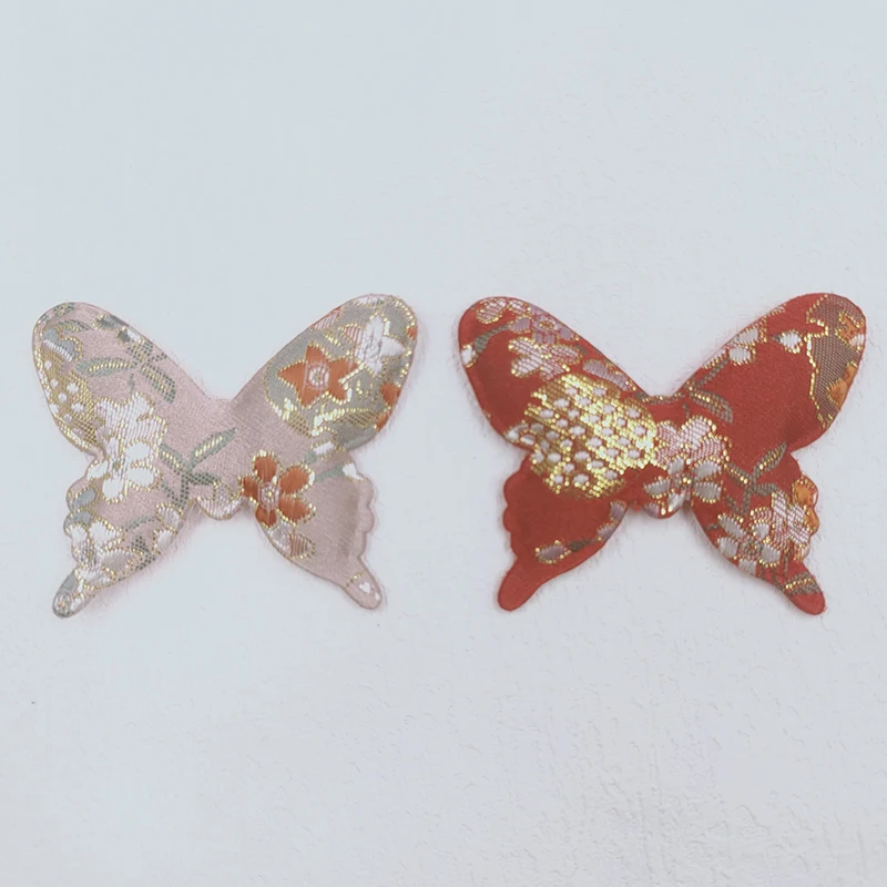 

20Pcs 6*5CM Butterfly Padded Applique For DIY Headwear Crafts Patches Decor Ornament Clothing Accessories