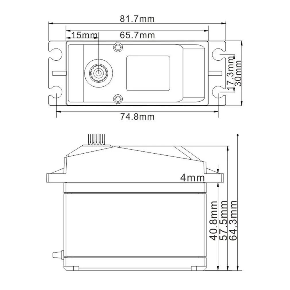 Durable And Exquisite Portable SPG3870HV- 180W 70KG Large Torque Digital Servo MK1133 Car Accessories