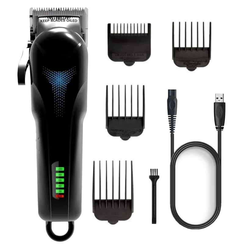 Мощная машинка для стрижки волос мужчин профессиональный электрический