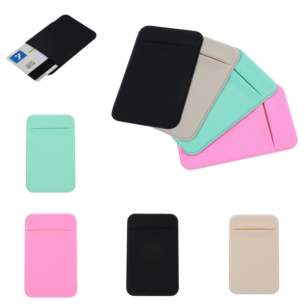 Клейкая наклейка задняя крышка держатель для карт чехол iphone xiaomi Модный сотового