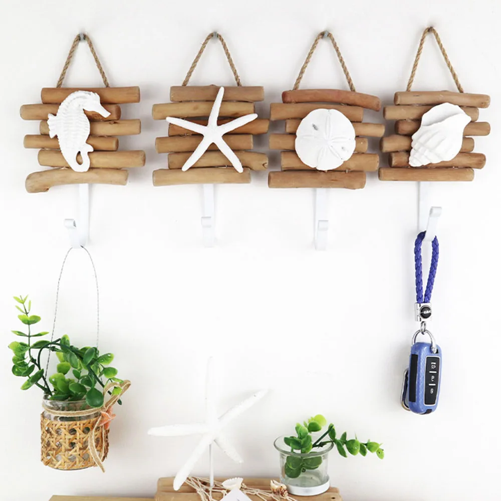 

2PCS Pastoral Style Wooden Clothing Hook Creative Retro Coat Hat Hook (2 Styles)