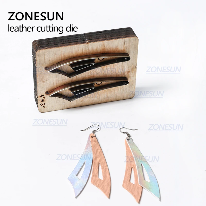 ZONESUN H2 DIY Custom Cutter кожаные серьги для высечки кожаных сережек стальных