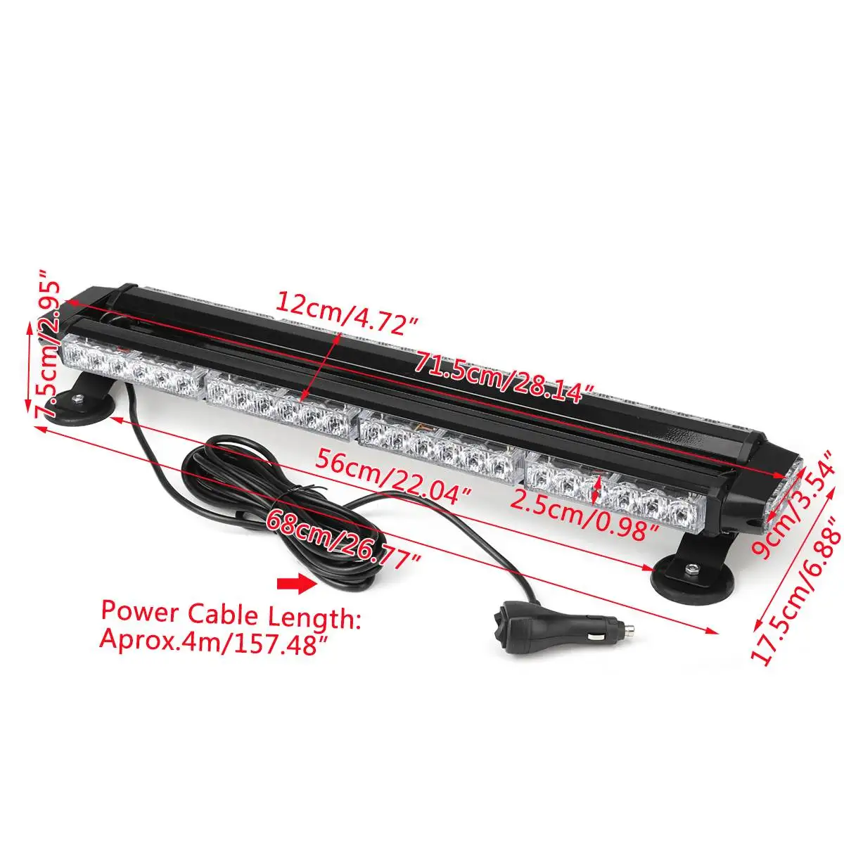 Универсальная двухсторонняя стробоскопическая вспышка для автомобиля