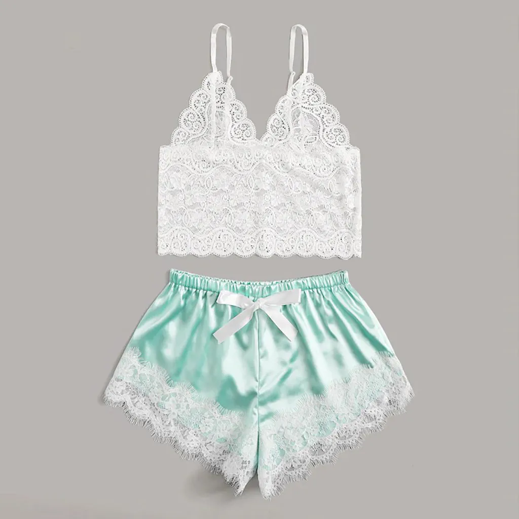 пижама Женские пижамные комплекты сексуальные бюстгальтеры женские кружевные