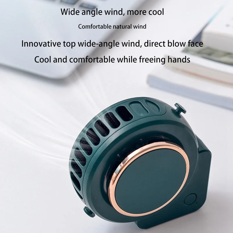 Многофункциональный портативный подвесной шейный вентилятор USB-зарядка