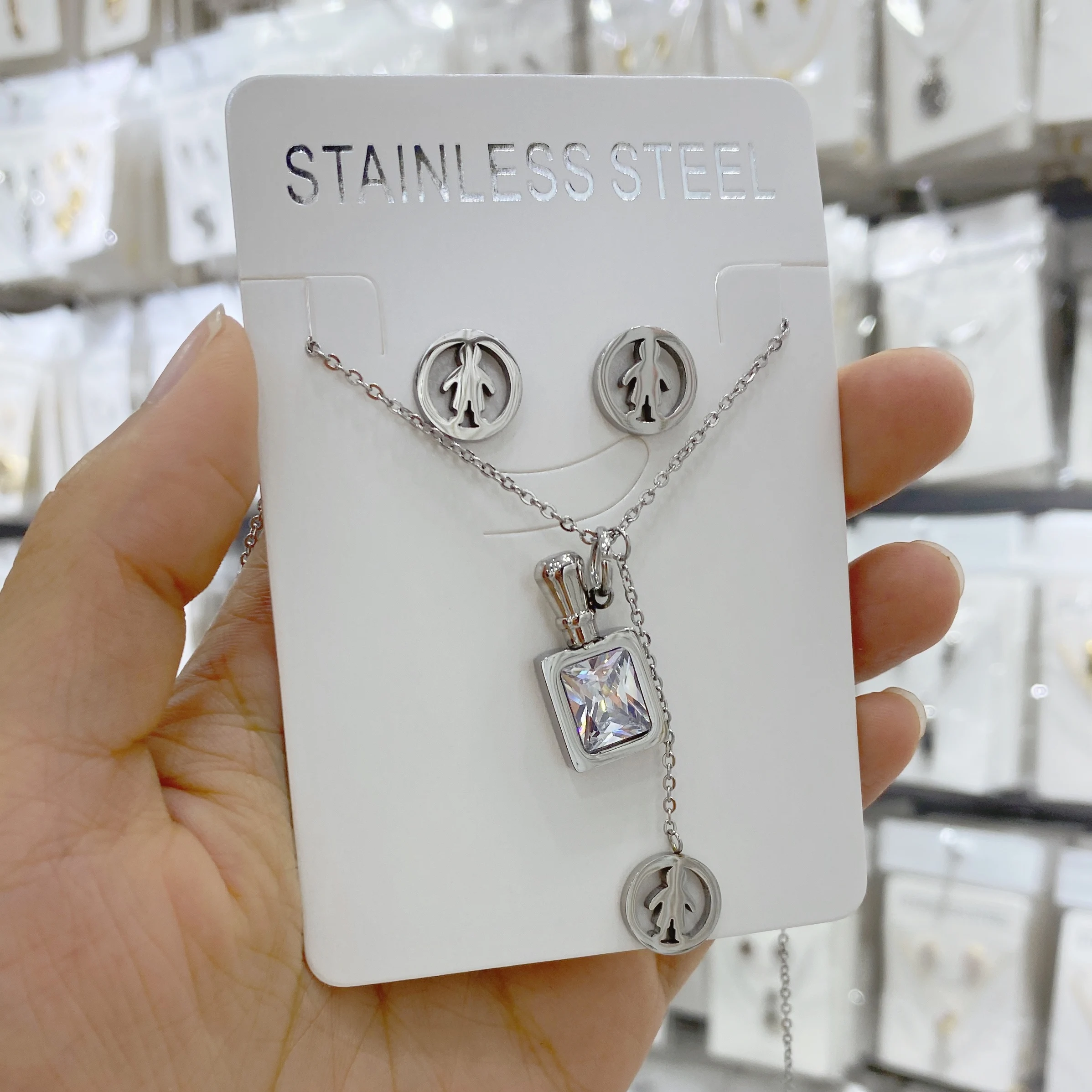 Ювелирные изделия из нержавеющей стали подарок маме парфюмерные драгоценные