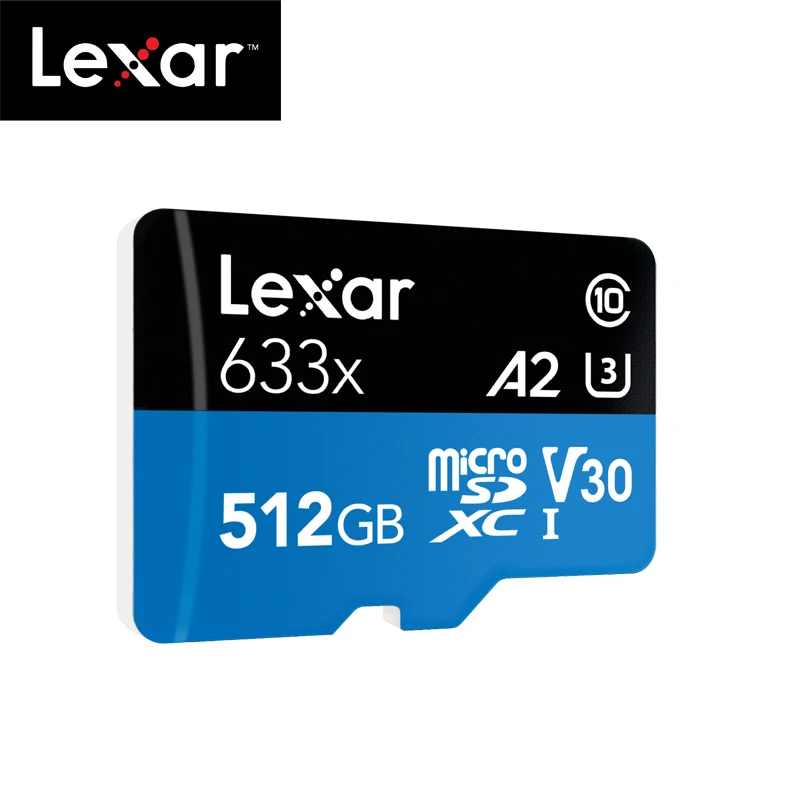 Карта памяти Lexar 128 ГБ Micro SD 32 256 высокая скорость до 95 м/с 64 класс 10 633x TF карта |