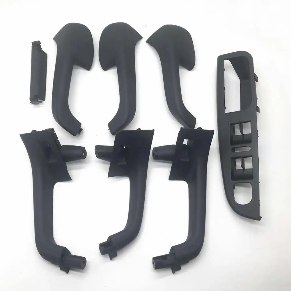

8Pcs Black Color Interior Door Handle Grab Cover Set For VW Golf 5 GTi MK5 Jetta MK5