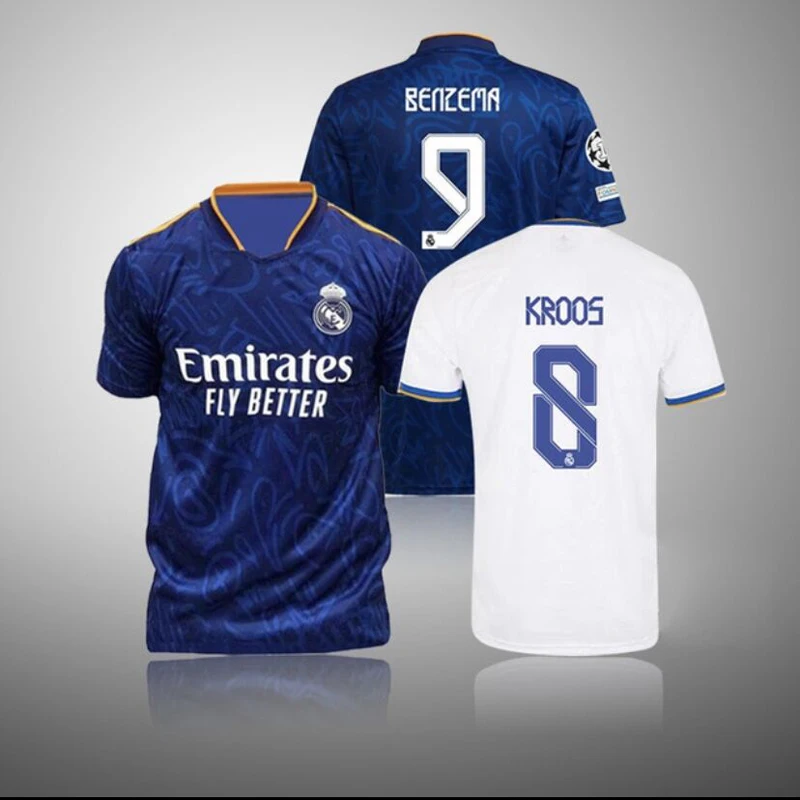 

21-22 Top Quality shirt MARCELO 2021 shirt JOVIC BENZEMA 2022 Real MadridES MODRIC new home away third HAZARD VALVERDE