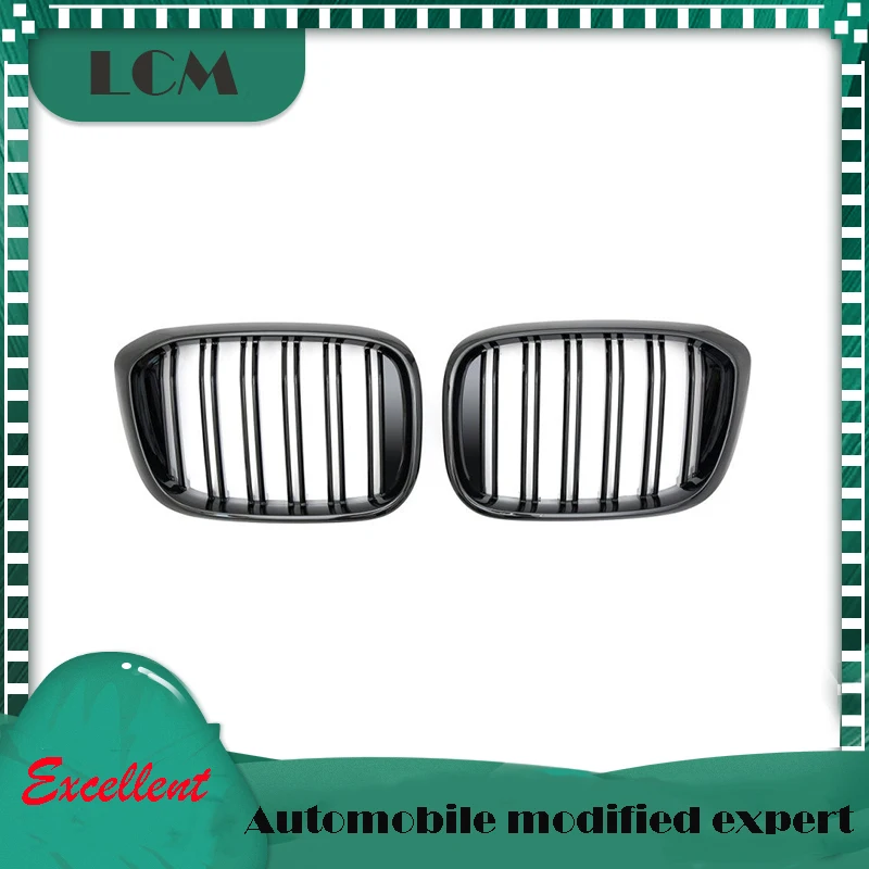 Замена Стиль ABS Пластик двойные рейки Передняя решетка Накладка для бмв X3 G01 X4 G02