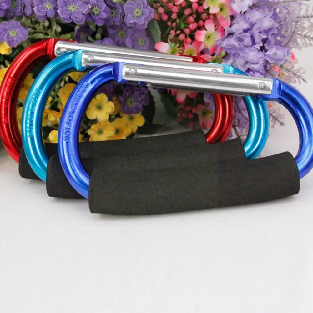 

1pc Aluminum Alloy Carabiner Quick-release Soft Handle Camping Aluminum Buckle Keychain Carabiner Outdoor Clip Bucket Hook K0v8