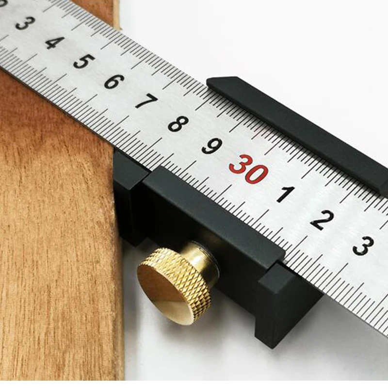 Стальная линейка позиционирования блок манометр 45 90 Угол Scriber линия