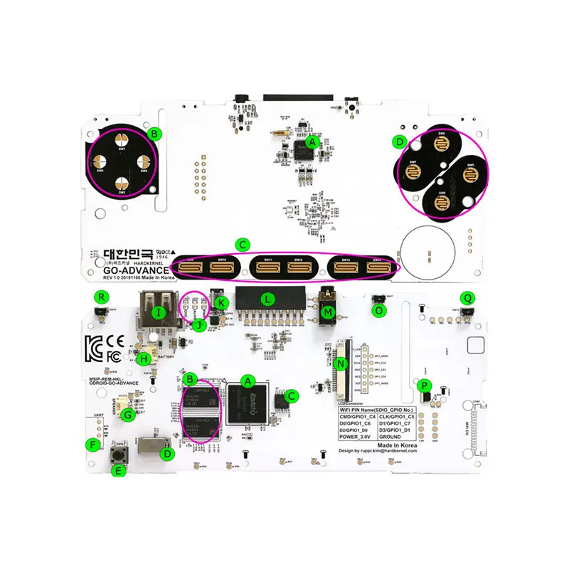 ODROID - GO ADVANCE PSP DIY наборы RK3326 quad-core A35 имитация 1 | Компьютеры и офис