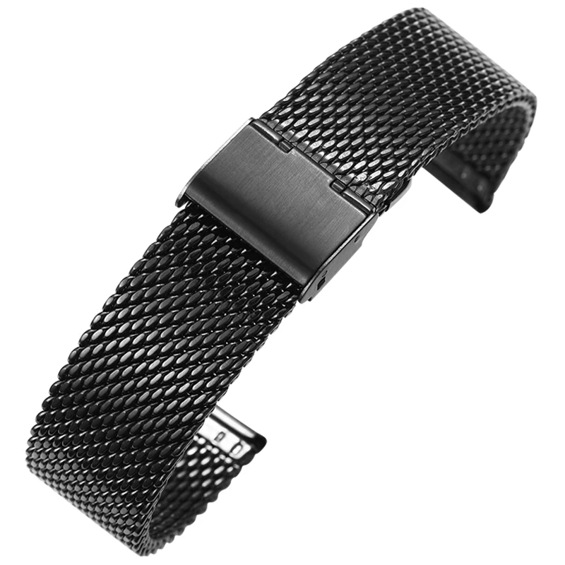 Роскошный Золотой ремешок для часов ширина 18 мм/20 мм/22 мм/24 мм из нержавеющей