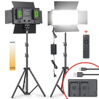 u800 led photo studio light for youbute game live video lighting 50w remote control portable video recording photography panel