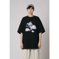 japanese streetwear male graphic t shirt oversize couple high street trend top punk kpop korean clothes cotton emo vintage tees