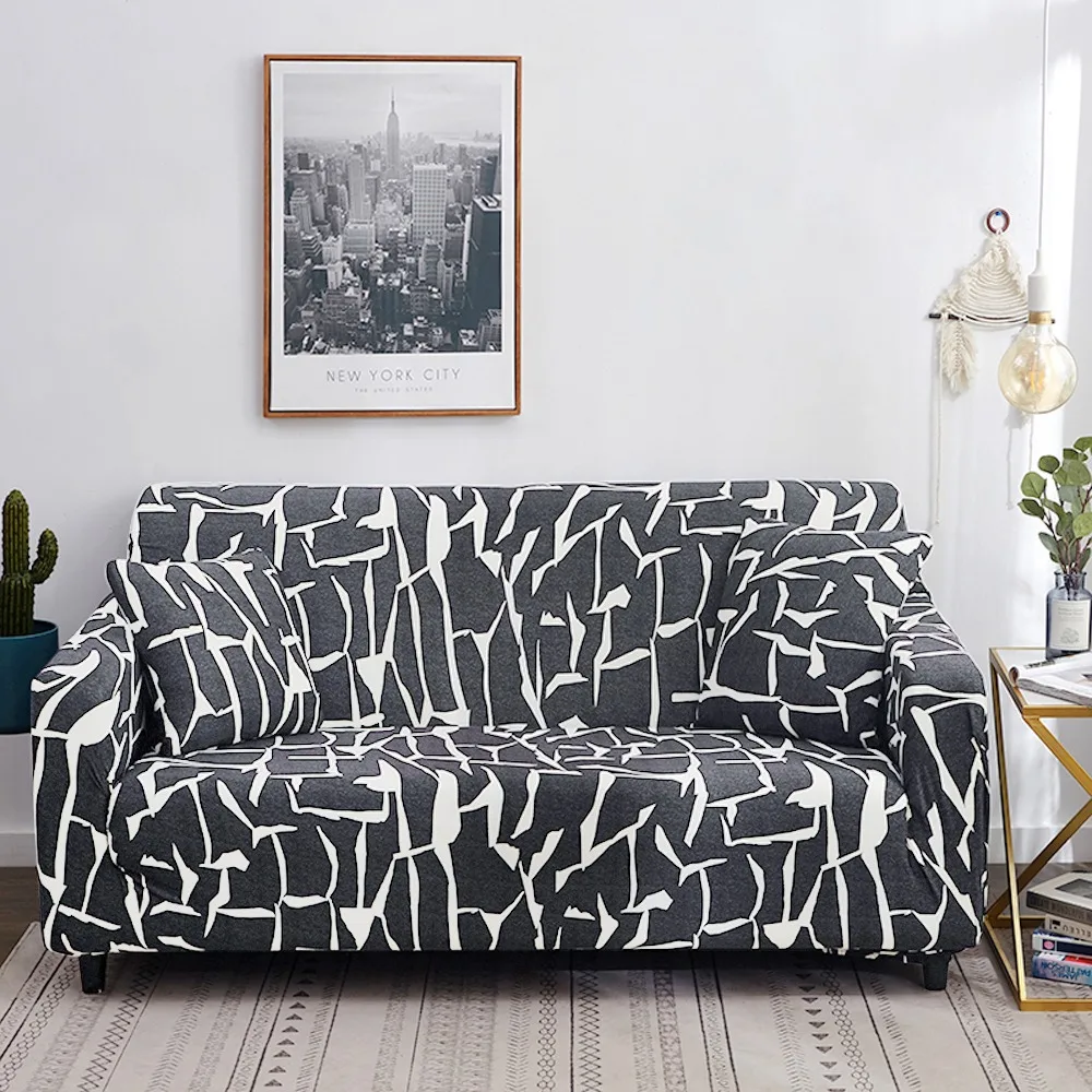Эластичные чехлы для диванов с принтом эластичные Чехлы в клетку гостиной дивана