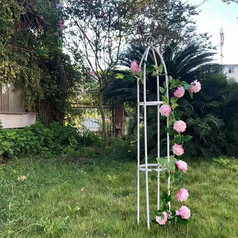 

Column flower stand climbing vine gardening support plant climbing frame wrought iron pillar indoor and outdoor grape climbing