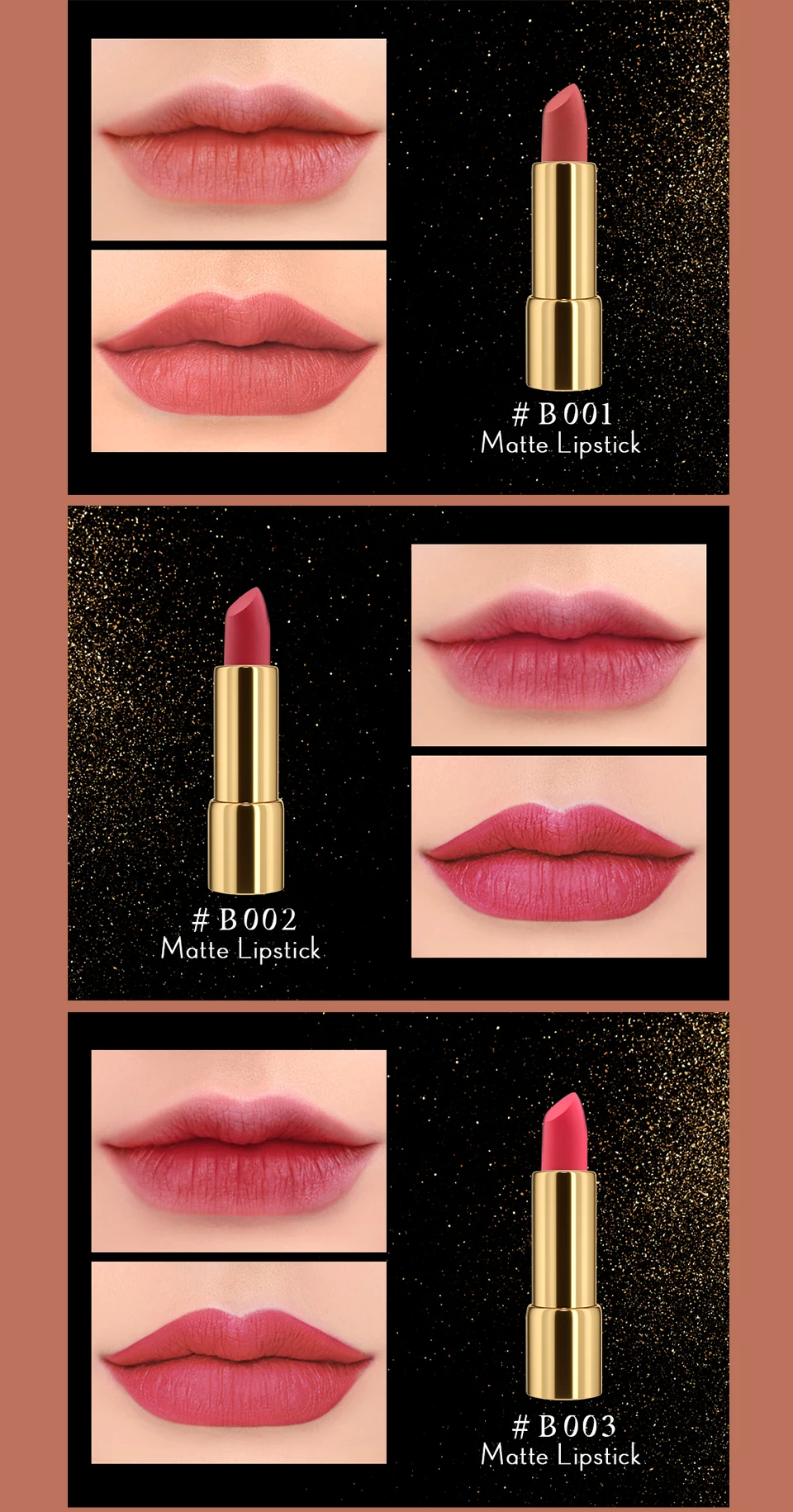 14 Colors Long lasting Non-stick Cup NON-Fading Natural Velvet Full Matte Color Lipstick Set |