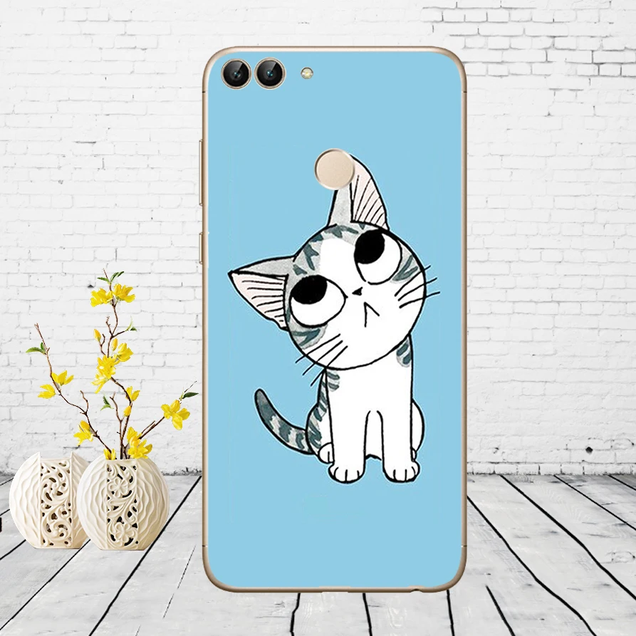 H19 Huawei P Smart Case TPU Мягкий силиконовый прозрачный чехол для телефона huawei P Smart Cover FIG-LX1 Enjoy 7S Чехол - Цвет: H19