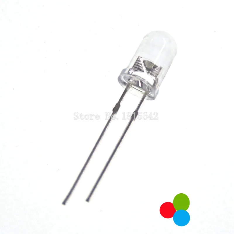 

100PCS 3mm 5mm Fast/Slow RGB Flash Red Green Blue Rainbow Multi Color Light Emitting Diode F3 F5 Round LED Full Color