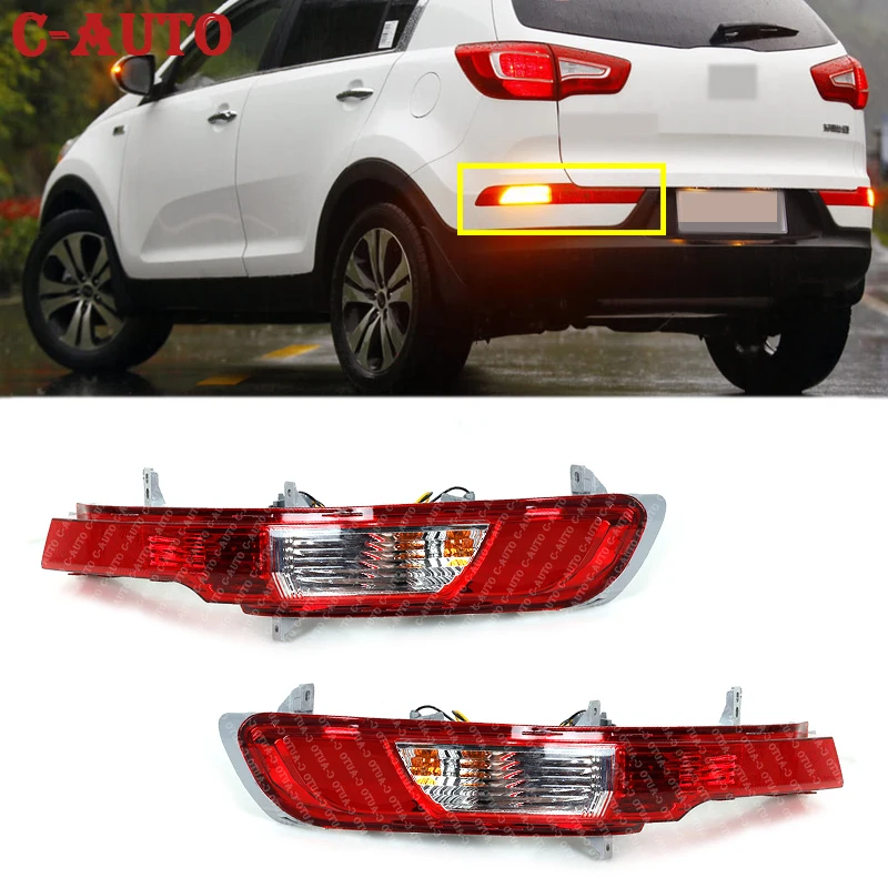 Левый и правый задний бампер для автомобиля задние противотуманные фары s Kia Sportage