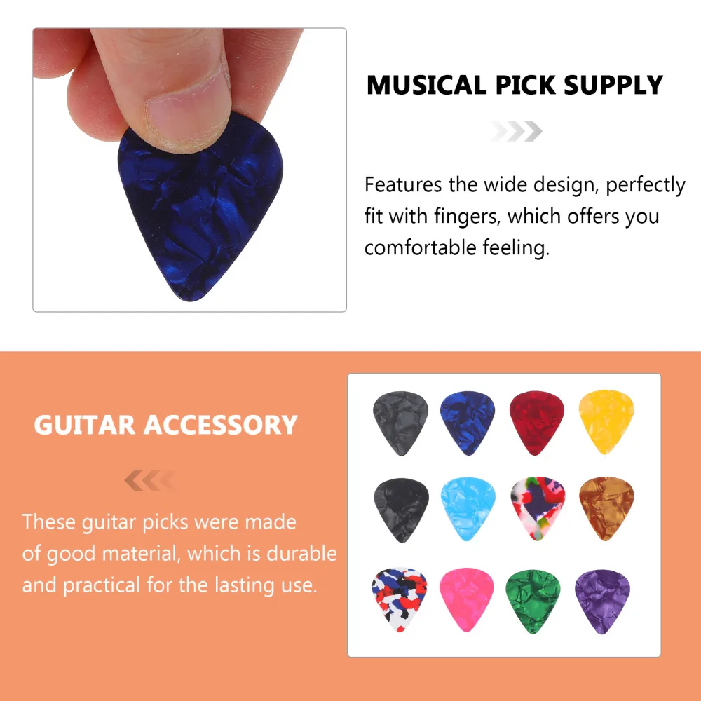 

100pcs Guitar Picks Frosted Pick for Electric Guitar Acoustic Guitar Bass