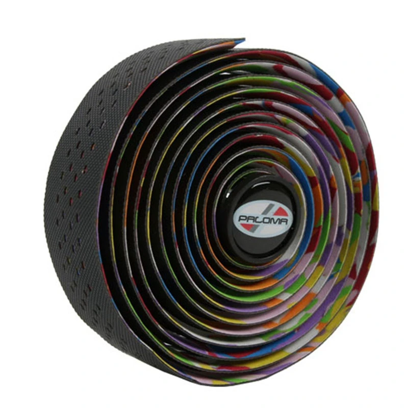 

PALOMA Road Bicycle Handlebar Tape Cork Breathable Handle Bar Tape Cycling Damping Anti-Vibration Wrap with 2 Plugs