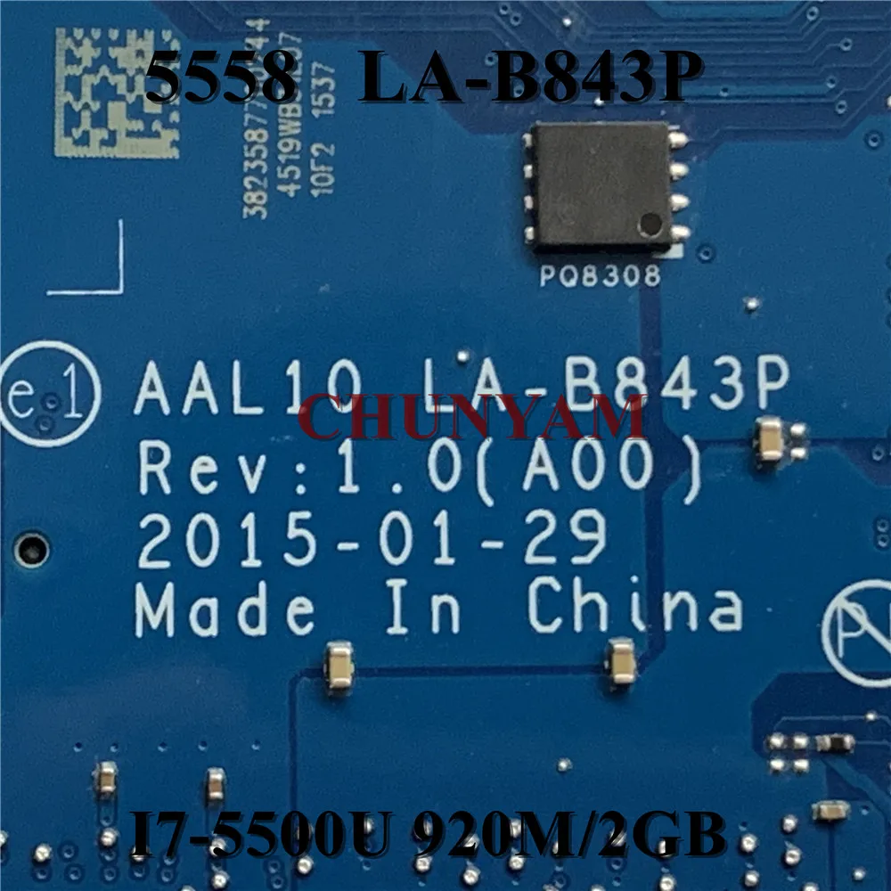Новая модель 920M/2GB для ноутбука dell Inspiron 5458 5558 5758 материнская плата 100%