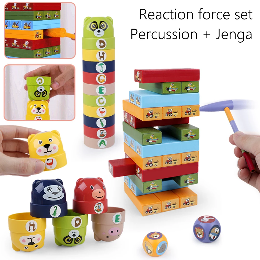 

Stacking Cup Building Blocks Folding Tower Game Parent-child Interactive Toy Early Educational Intelligence Toys Gifts